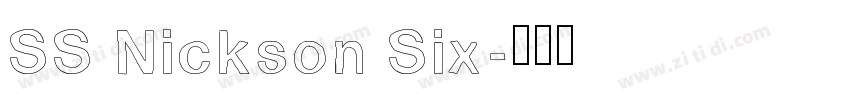 SS Nickson Six字体转换